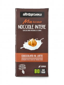 Mascao - Tavolette di Cioccolato al Latte con Nocciole Intere - 1