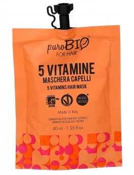 Maschera Capelli 5 Vitamine - PuroBio for Hair - 1