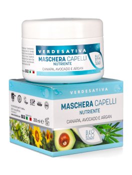 Maschera Capelli Nutriente Canapa, Avocado e Argan - 1