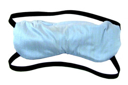 Maschera Relax Occhi con Shungite e Lino Bio in Pura Seta Shantung - Celestina - 1