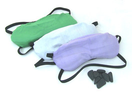 Maschera Relax Occhi con Shungite e Lino Bio in Pura Seta Shantung - Verde - 2