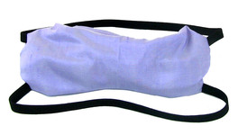 Maschera Relax Occhi con Shungite e Lino Bio in Pura Seta Shantung - Verde - 1