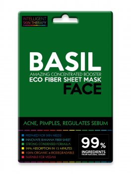 Maschera Viso in Tessuto al Basilico - 1