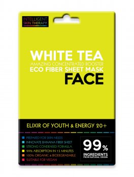 Maschera Viso in Tessuto al Tè Bianco - 1