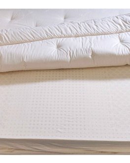 Materasso in Lattice Rigido - Rivestimento in Cotone Bio non Trapuntato - 4