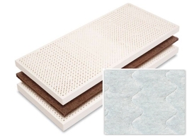 Materasso Cocco Latex - Rivestimento Cotone Imbottito e Termolegato - 1