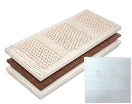 Materasso Cocco Natura - Rivestimento Coolmax - 80x190