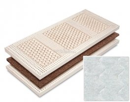 Materasso Cocco Natura - Rivestimento Cotone Imbottito e Termolegato - 1