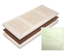 Materasso Cocco Natura - Rivestimento Semi Di Soya - 80x190