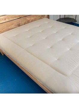 Materasso in Lattice Rigido - Rivestimento Trapuntato Cotone Bio e Lana - 3