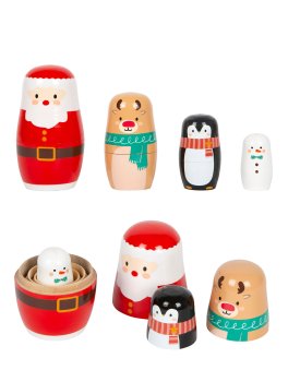 Matrioska di Natale in Legno - 2