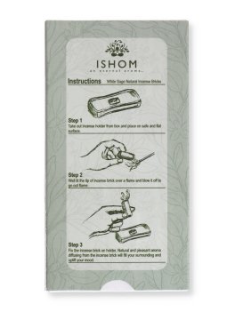 Mattoncini di Incenso Ishom con Bruciatore - Salvia Bianca - 2