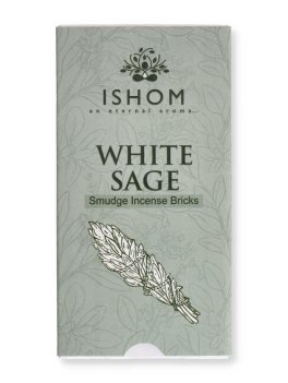 Mattoncini di Incenso Ishom con Bruciatore - Salvia Bianca - 1