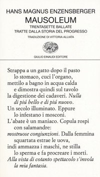 Mausoleum. Trentasette Ballate Tratte Dalla Storia Del Progresso