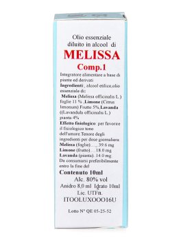 Melissa Comp. 1 - QE 52 - Estratto Idroalcolico - 6