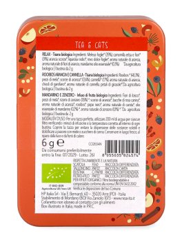 Mini Cofanetto in Latta con 3 Tisane Bio - Tea & Cat Gatto - 2