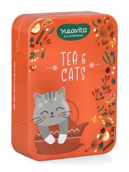 Mini Cofanetto in Latta con 3 Tisane Bio - Tea & Cat Gatto - 1