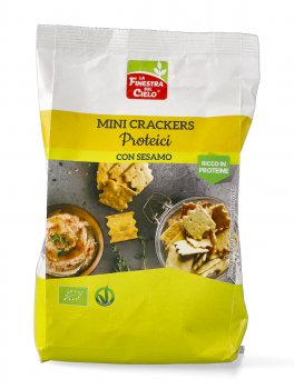 Mini Crackers Proteici con Sesamo