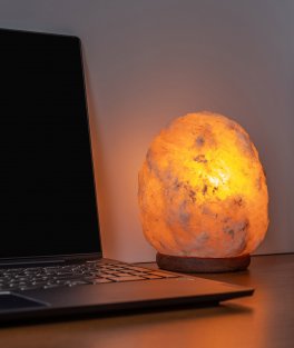 Mini Lampada di Sale Himalayano Grezza - Cavo USB - 6