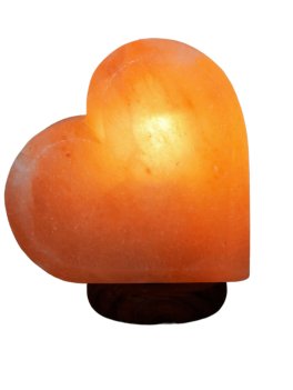 Mini Lampada di Sale Rosa dell' Himalaya con Presa USB - Cuore - 8