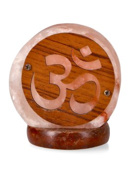 Mini Lampada di Sale Rosa Himalayano USB - Om - 1