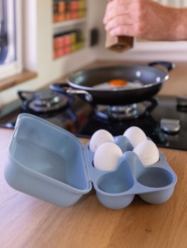 Mini Portauova Blu Riutilizzabile con 6 Scomparti - 5