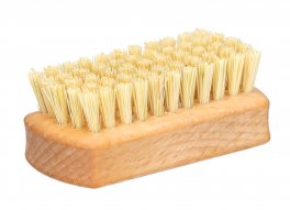Mini Spazzola Artigianale in Legno di Faggio con Setole Molto Dure - 1