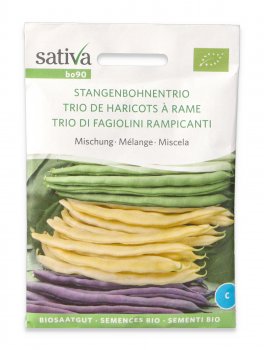 Semi di Miscela Trio di Fagiolini Rampicanti Bio - 1