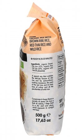 Mix 3 Mondi Bio - Riso Ribe Integrale, Riso Rosso Thai e Wild Rice - 3