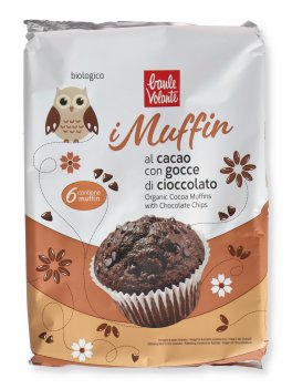 Muffin al Cacao con Gocce di Cioccolato Bio - 1