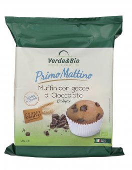 Muffin con Gocce di Cioccolato Bio