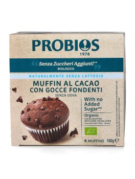 Muffins al Cacao con Gocce di Cioccolato Bio - 2