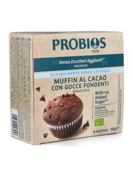 Muffins al Cacao con Gocce di Cioccolato Bio - 1
