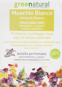 Muschio Bianco - Profumatore per Armadi, Cassetti e Piccoli Ambienti