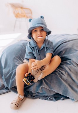 Cappellino da Sole in Mussola con Orecchie da Orso - Citadel - 2