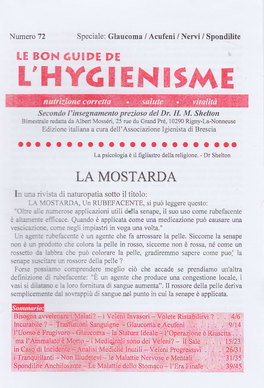 N. 72 - Speciale: Glaucoma, Acufeni, Nervi, Spondilite — Rivista - 1