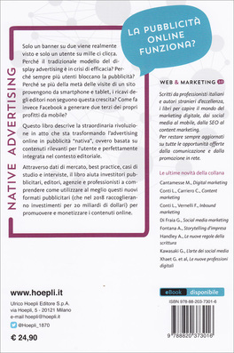 Native Advertising - La Nuova Pubblicità — Libro di Claudio Vaccaro