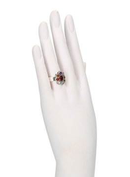 Navaratna - Anello Donna con 9 Pietre