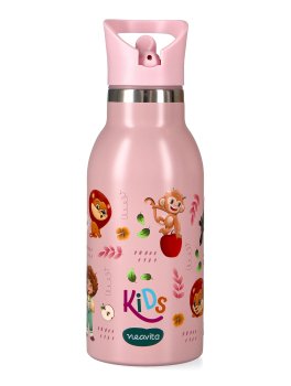 Neavita Kids Bottle Borraccia Termica in Acciaio Inox - Rosa - 2
