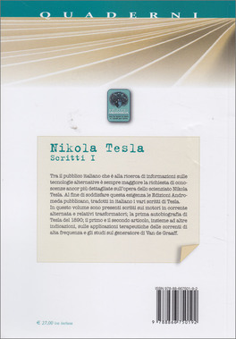 Nikola Tesla - Scritti I — Libro - 2