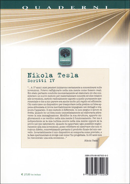 Nikola Tesla - Scritti IV — Libro - 2
