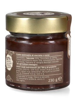 Noccio e Ciocco Fondente - Crema Spalmabile di Nocciole IGP e Cacao Bio - 2