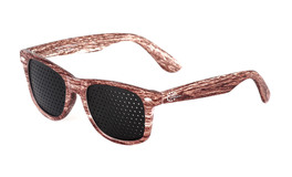 Occhiale Stenopeico Marrone Screziato