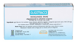 Oligotracce - Manganese, Rame - 20 Fiale da 2 ml - 2