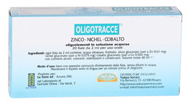 Oligotracce - Zinco, Nichel, Cobalto - 20 Fiale da 2 ml - 2