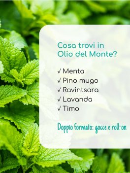 Olio del Monte Roll On - Miscela di Oli Essenziali Balsamici - 4