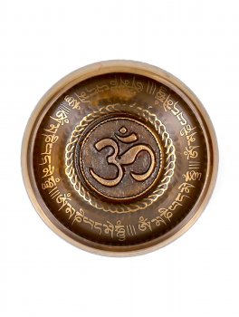 Om Singing Bowl - Campana con Om Inciso - 2
