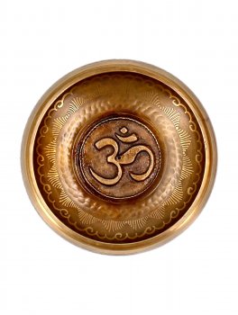 Om Singing Bowl - Campana con Om Inciso - 3
