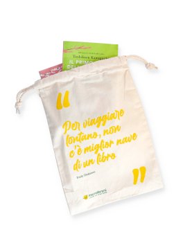 Omaggio - Sacchetto Proteggi Libro in Cotone - Macrolibrarsi - 1