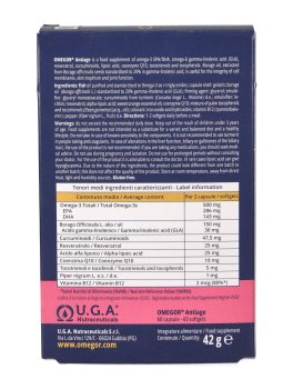 Omegor Anti-Age - Integratore Alimentare di acidi grassi Omega-3 EPA/DHA e Omega-6 GLA - 2